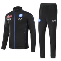 Mens Napoli Jacket + Pants Training Suit Black 2021/22