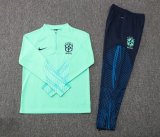 Mens Brazil Training Suit Green 2022