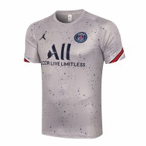 Mens PSG Short Training Jersey Light Grey Dots 2021/22