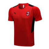 Mens AC Milan Short Training Jersey Red 2021/22