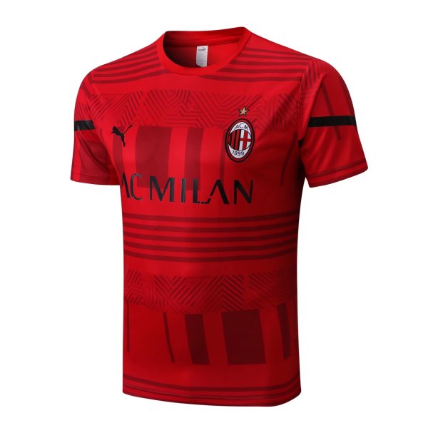 Mens AC Milan Short Training Jersey Red 2022/23