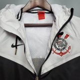 Mens Corinthians All Weather Windrunner Jacket White - Black 2022/23