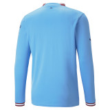 Mens Manchester City Home Jersey Long Sleeve 2022/23