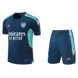 Mens Arsenal Short Training Suit Aqua 2021/22