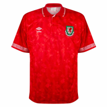 Mens Wales Retro Home Jersey 1991