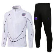 Mens PSG x Jordan Jacket + Pants Training Suit White 2021/22