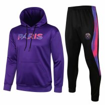 Mens PSG x JORDAN Hoodie Sweatshirt + Pants Suit Purple 2021/22