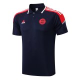 Mens Bayern Munich Polo Shirt Royal 2021/22