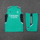 Mens Real Madrid Singlet Suit Green 2022/23