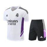 Mens Real Madrid Short Training Suit White 2022/23