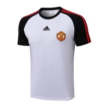 Mens Manchester United Short Training Jersey White - Black 2021/22
