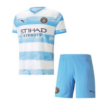 Kids Manchester City 93:20 Anniversary Jersey Blue 2022/23