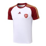 Mens Arsenal Short Training Jersey White 2021/22