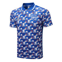 Mens Arsenal Polo Shirt Blue 2022/23
