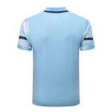 Mens Manchester City Polo Shirt Light Blue 2022/23