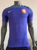Mens Netherlands Pre-Match Short Training Jersey Blue 2022 - Match