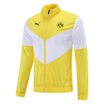 Mens Borussia Dortmund All Weather Windrunner Jacket Yellow - White 2022/23