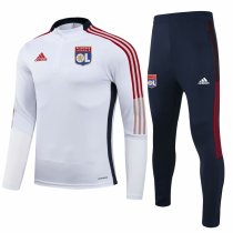 Mens Olympique Lyonnais Training Suit White 2021/22