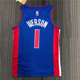 Mens Detroit Pistons Nike Blue 2022 NBA Draft First Round Pick Swingman Jersey - Icon Edition