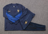 Kids France Jacket + Pants Training Suit Royal 2022