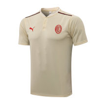 Mens AC Milan Polo Shirt Apricot 2021/22