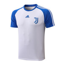 Mens Juventus Short Training Jersey White - Blue 2021/22