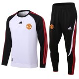 Mens Manchester United Training Suit White 2021/22