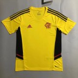 Mens Flamengo Short Training Jersey Yellow 2022/23