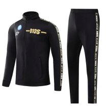 Mens Napoli Jacket + Pants Training Suit Black 2022/23