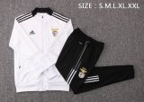 Mens Benfica Jacket + Pants Training Suit White 2021/22