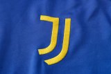 Mens Juventus Jacket + Pants Training Suit Blue - Yellow 2021/22