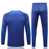 Mens Netherlands Jacket + Pants Training Suit Blue 2022