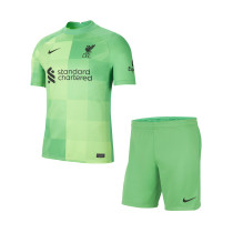 Kids Liverpool Goalkeeper Green Jersey 2021/22