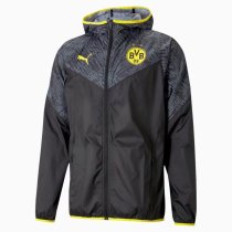 Mens Borussia Dortmund All Weather Windrunner Jacket Black 2021/22
