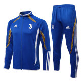 Mens Juventus Jacket + Pants Training Suit Blue 2021/22