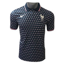 Mens France Polo Shirt Black 2022