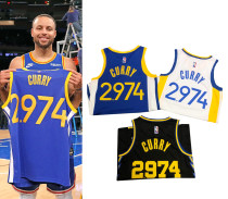 Mens Golden State Warriors Nike 2022 Stephen Curry Fanatics 2,974 Three-Points Swingman Jersey