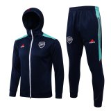 Mens Arsenal Hoodie Sweatshirt + Pants Suit Navy 2021/22