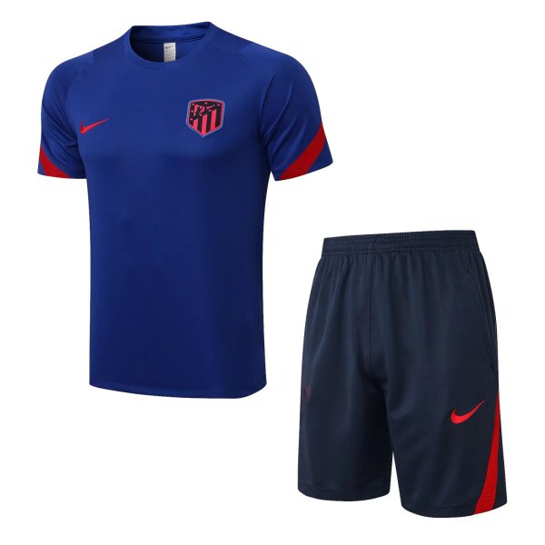 Mens Atletico Madrid Short Training Suit Blue 2021/22
