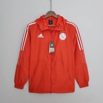 Mens Ajax All Weather Windrunner Jacket Red 2022/23