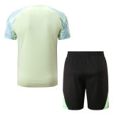 Mens Brazil Short Training Suit Lemon Green 2022