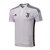 Mens Juventus Polo Shirt White - Black 2021/22