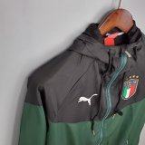 Mens Italy All Weather Windrunner Jacket Green 2022