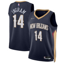 Mens Orleans Pelicans Nike Navy 2022 Swingman Jersey - Icon Edition