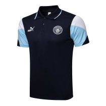 Mens Manchester City Polo Shirt Navy 2021/22