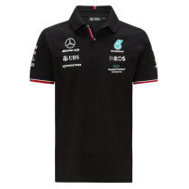Mens Mercedes AMG Petronas F1 Team Polo - Black 2021