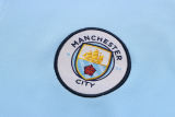 Mens Manchester City Polo Shirt Light Blue 2022/23