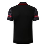 Mens AC Milan Polo Shirt Black 2022/23