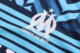 Mens Olympique Marseille Short Training Jersey Blue 2022/23
