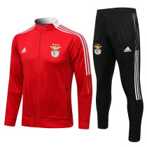 Mens Benfica Jacket + Pants Training Suit Red 2021/22